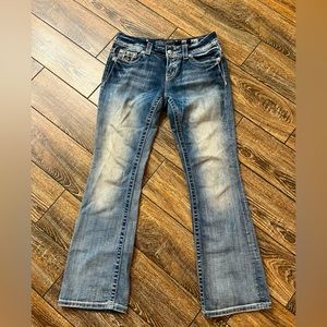 MISS ME light wash easy boot cut jean